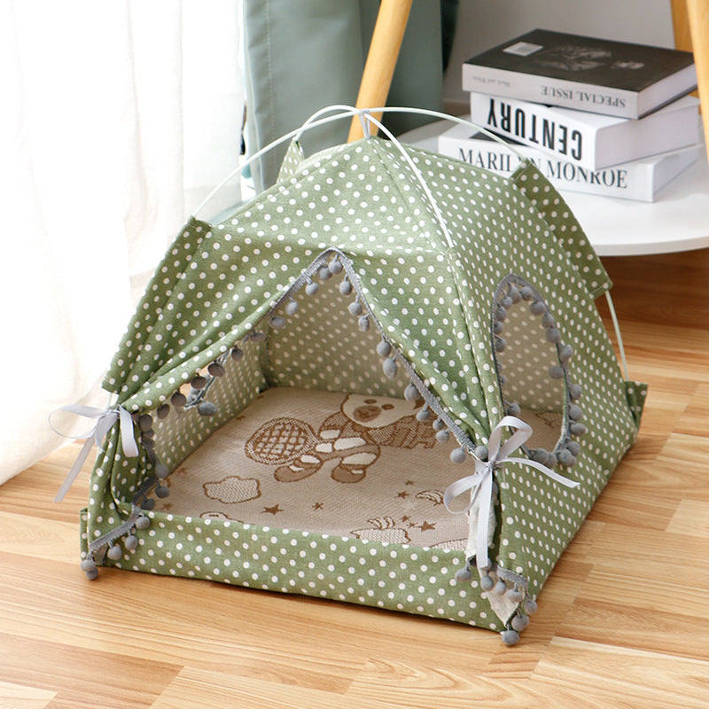 kept. The Den enclosed cozy cat house bed