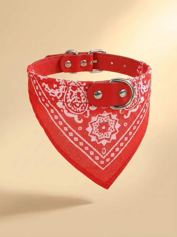 kept. The Kerchief — Bandana Scarf on a Leather Collar (Dogs & Cats)