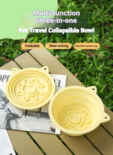 kept. The Roam Bowl — 3-in-1 Collapsible Travel Bowl with Slow-Feed Base (Dogs & Cats)