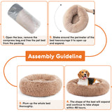 kept. The Cloud — Fluffy Plush Calming Cat Bed, 24" Round