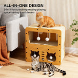 kept. The Settee — Double-Decker Cat Scratcher Sofa with Teaser Balls (Cats)