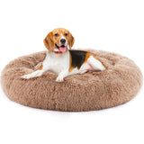 kept. The Cloud — Fluffy Plush Calming Cat Bed, 24" Round