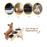 kept. The Rise — Foldable 3-Step Wood Pet Stairs (Dogs & Cats)