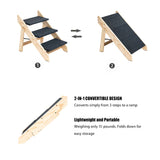 kept. The Rise — Foldable 3-Step Wood Pet Stairs (Dogs & Cats)