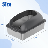 kept. The Steel Box — Stainless Steel Litter Box with Lid (Cats)
