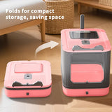 Enclosed dual-entry cat litter box with drawer tray