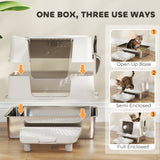 kept. The Steel Box XL — Flip-Top Stainless Litter Box with Scoop & Step (Cats)