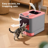 Litter box folded for storage