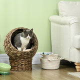 kept. The Perch — Handwoven Egg-Chair Cat Bed with Cushion (Cats)