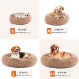 kept. The Cloud — Fluffy Plush Calming Cat Bed, 24" Round