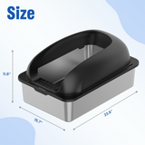 kept. The Steel Box — Stainless Steel Litter Box with Lid (Cats)
