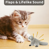 kept. The Scamper — Flapping Squirrel Kicker Toy, USB Rechargeable (Cats)