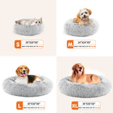 kept. The Cloud — Fluffy Plush Calming Cat Bed, 24" Round