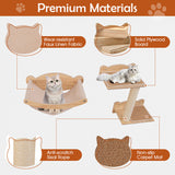kept. The Skyline — 4-Piece Cat Wall Furniture Set with Hammock (Cats)