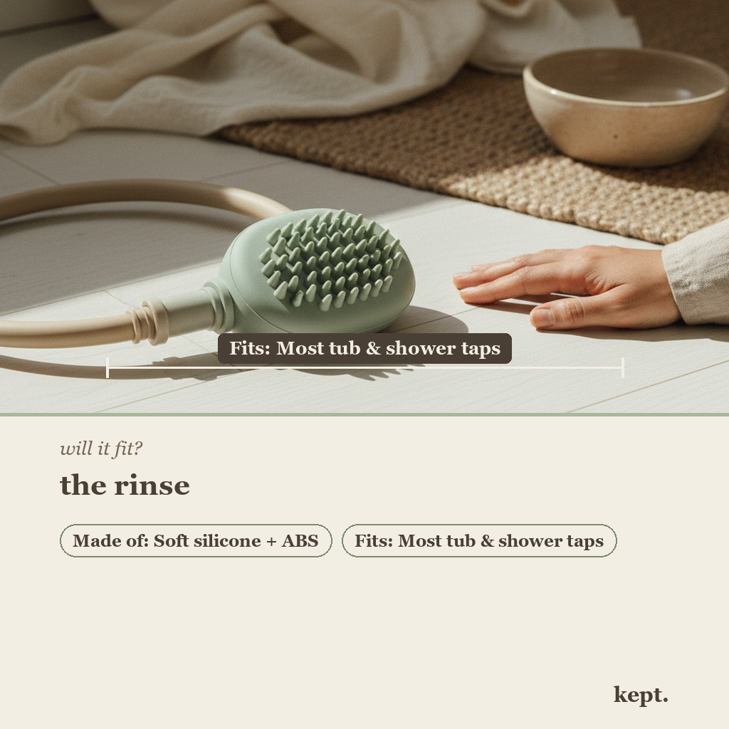 kept. bath sprayer dimension card