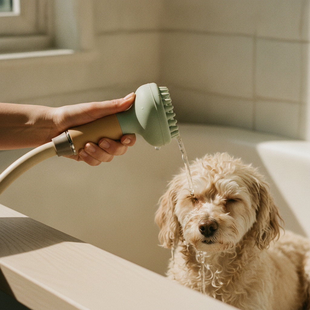 kept. bath sprayer in_use