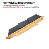 kept. The Rise — Foldable 3-Step Wood Pet Stairs (Dogs & Cats)