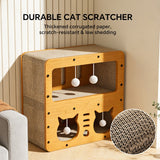 kept. The Settee — Double-Decker Cat Scratcher Sofa with Teaser Balls (Cats)