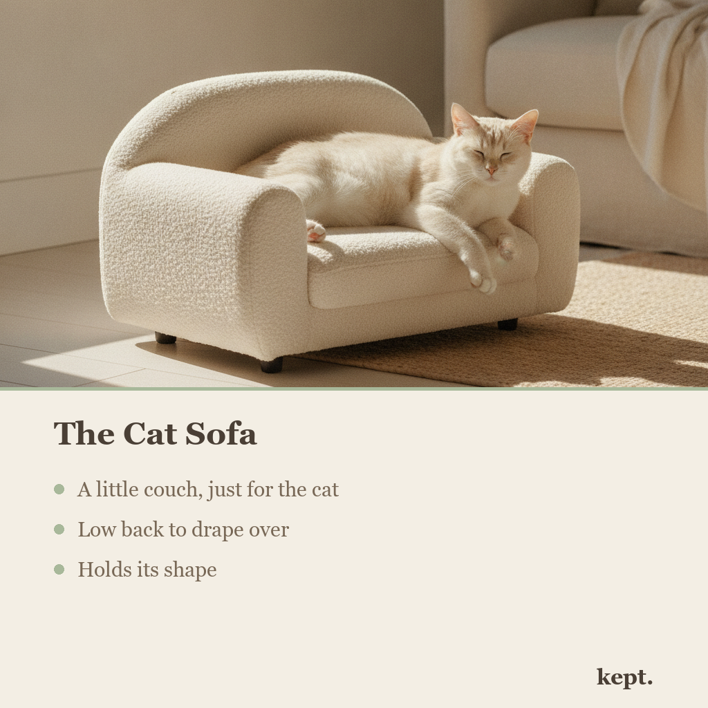 kept. cat sofa feature