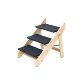 kept. The Rise — Foldable 3-Step Wood Pet Stairs (Dogs & Cats)