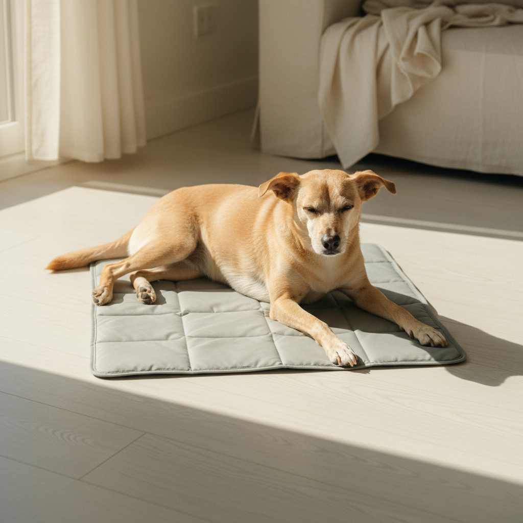 kept. cooling mat in_use