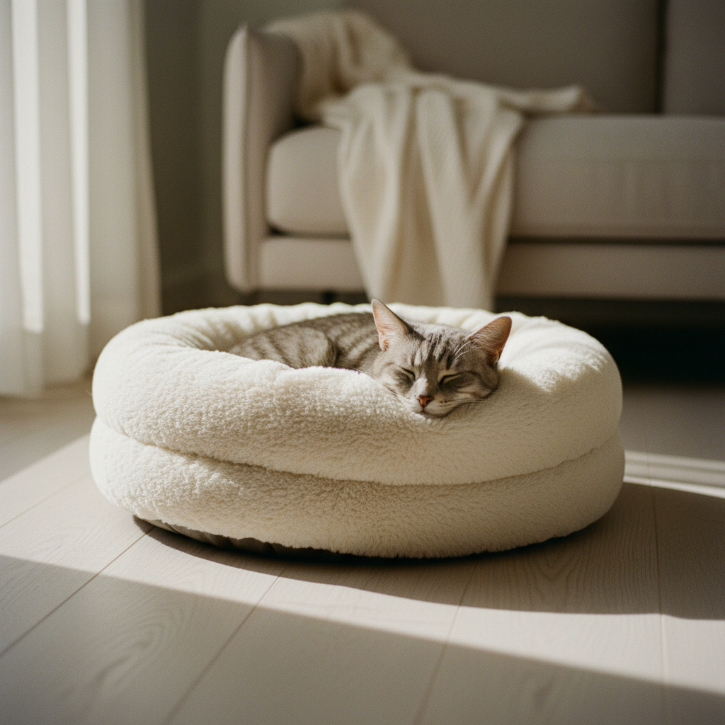 kept. donut bed in_use