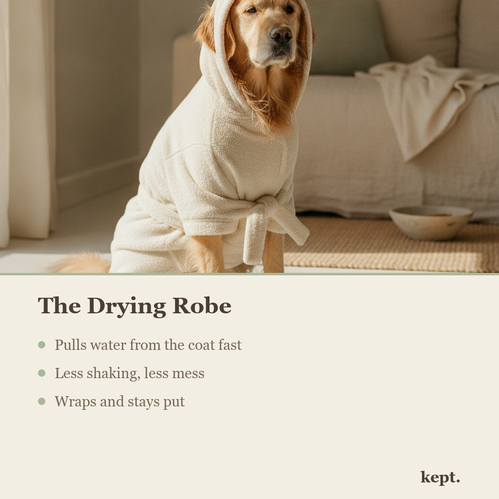 kept. drying robe feature