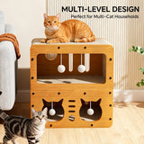 kept. The Settee — Double-Decker Cat Scratcher Sofa with Teaser Balls (Cats)