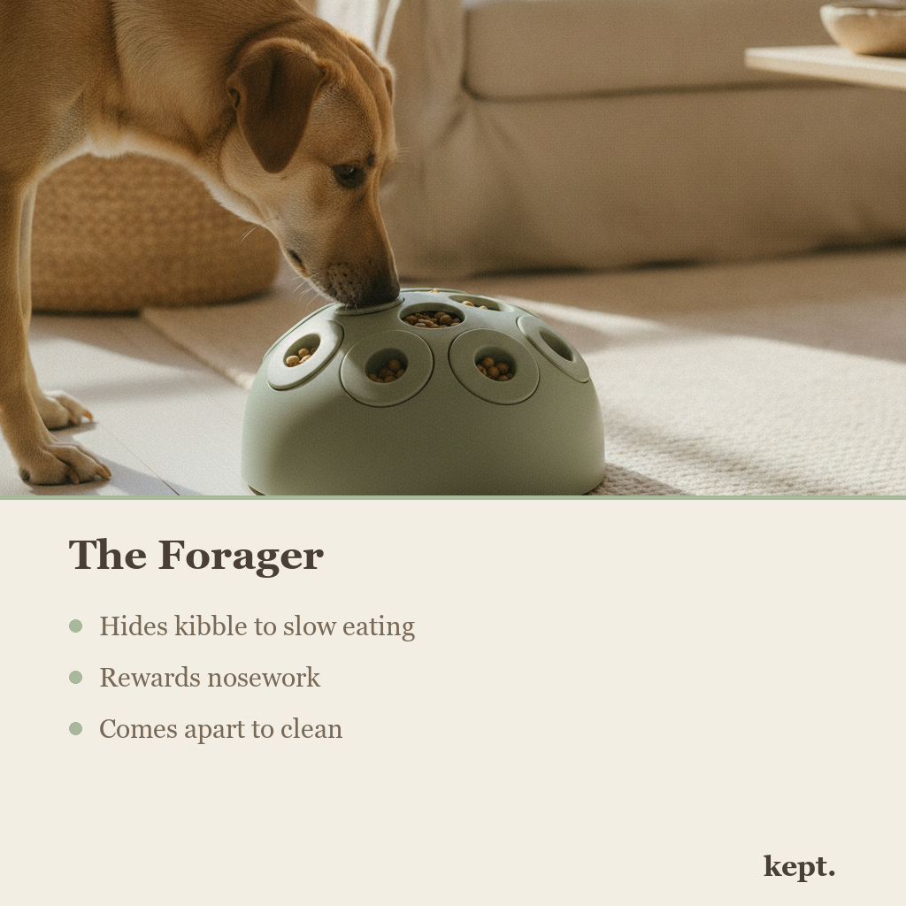 kept. forager toy feature