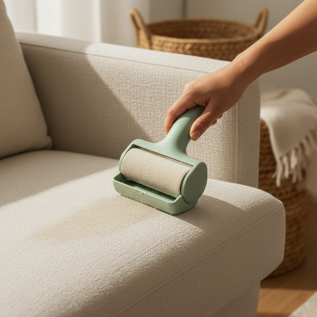 kept. fur roller in_use