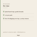 kept. grooming wipes trust card