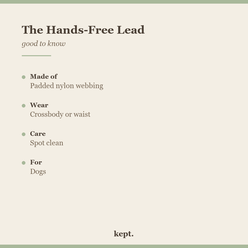 kept. hands free lead facts