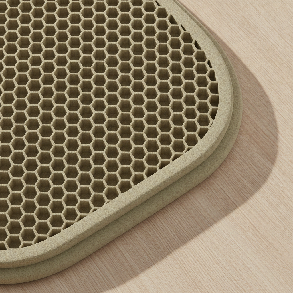kept. honeycomb litter mat macro