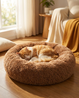 kept. The Cloud — Fluffy Plush Calming Cat Bed, 24" Round