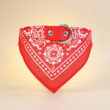 kept. The Kerchief — Bandana Scarf on a Leather Collar (Dogs & Cats)