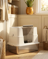 kept. The Steel Box XL — Flip-Top Stainless Litter Box with Scoop & Step (Cats)