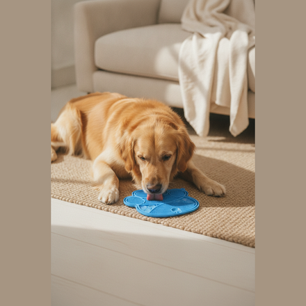 kept. Textured Lick Mat for Dogs & Cats, Slow Feeder with Strong Suction Base