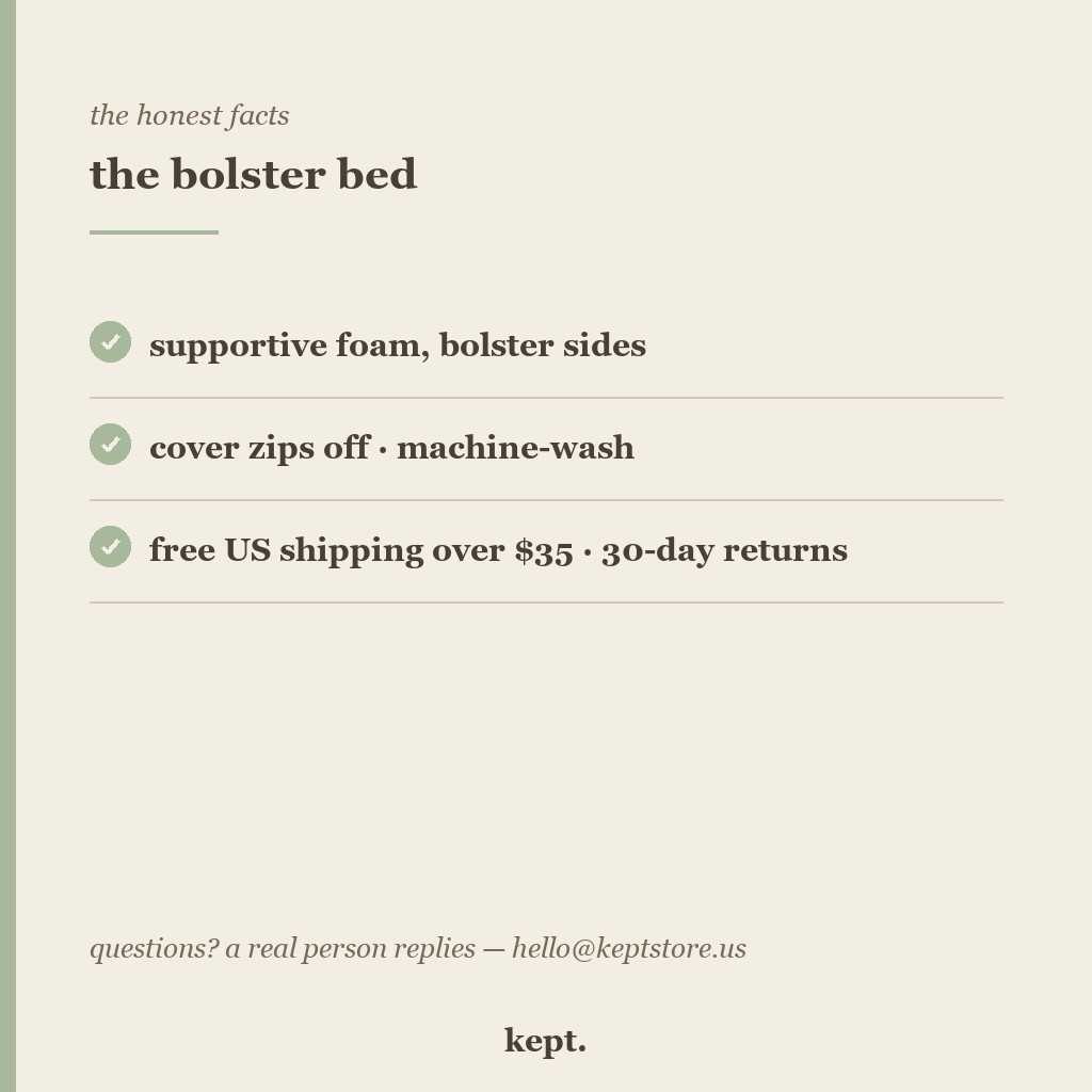 kept. ortho bed trust card