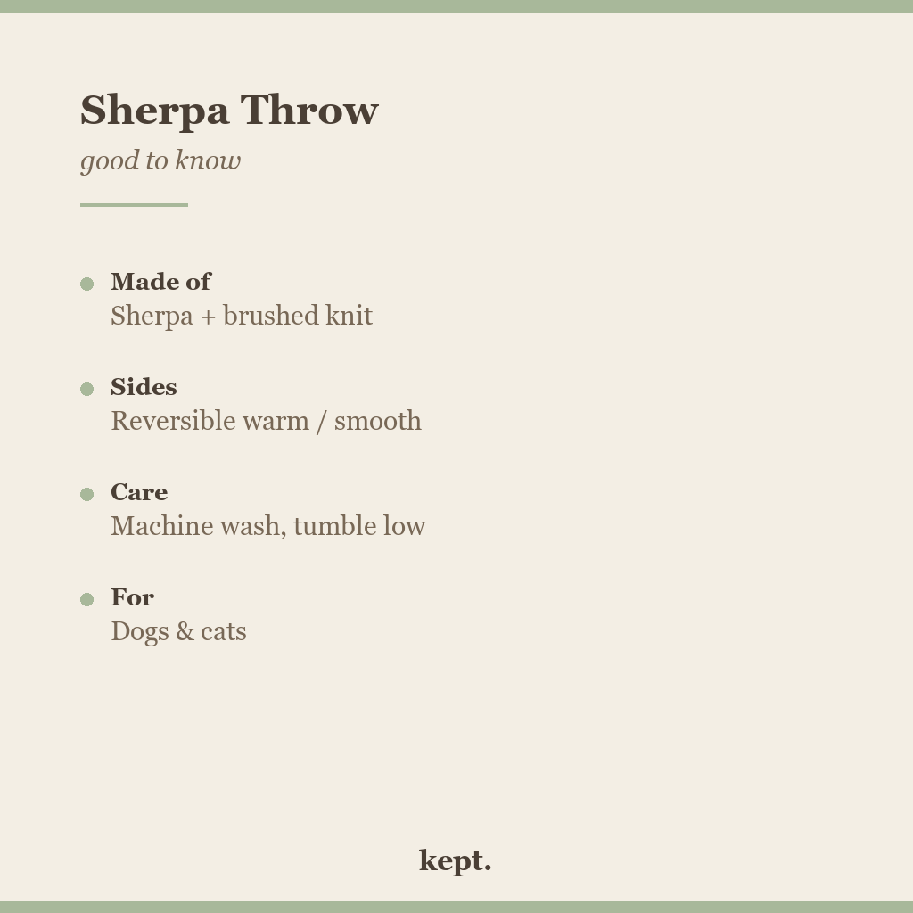 kept. sherpa throw facts