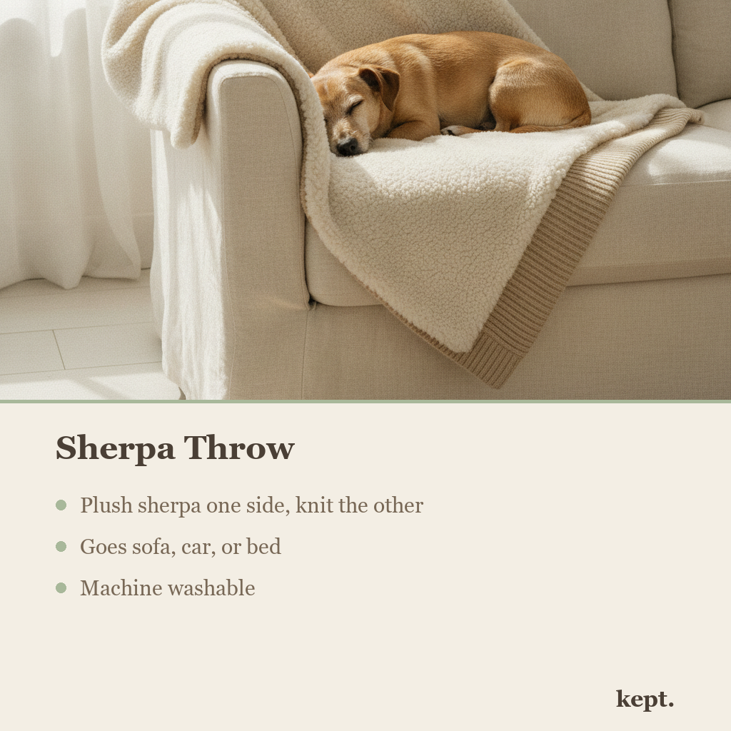 kept. sherpa throw feature