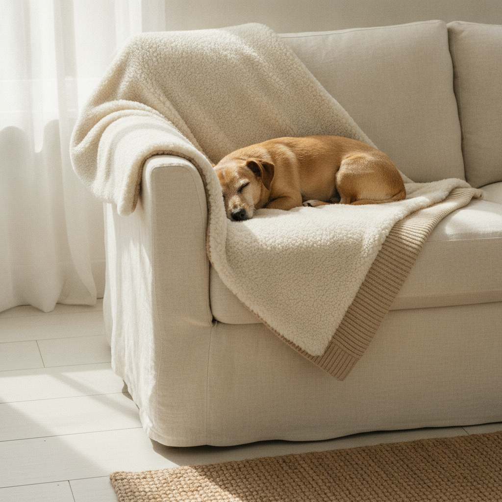 kept. sherpa throw in_use