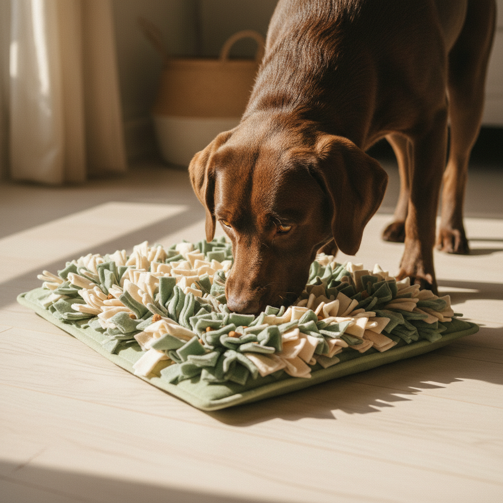 kept. snuffle mat in_use