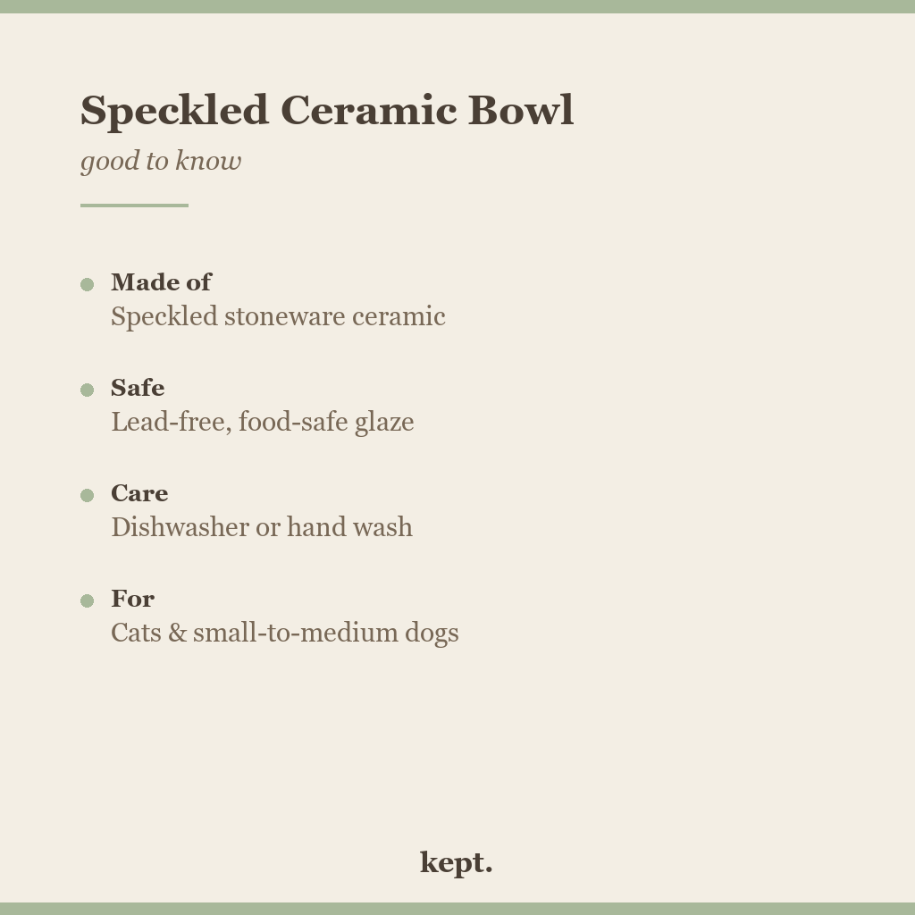 kept. speckled ceramic bowl facts