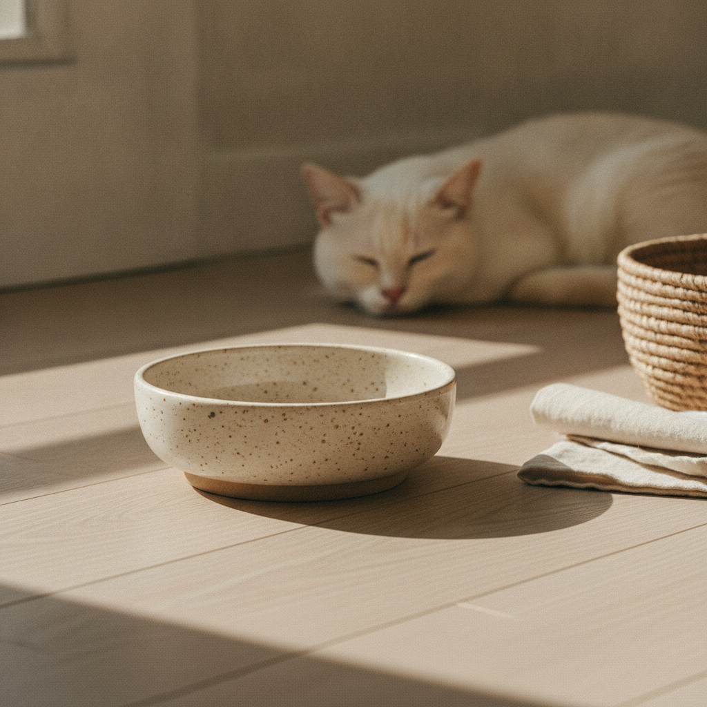 kept. speckled ceramic bowl lifestyle