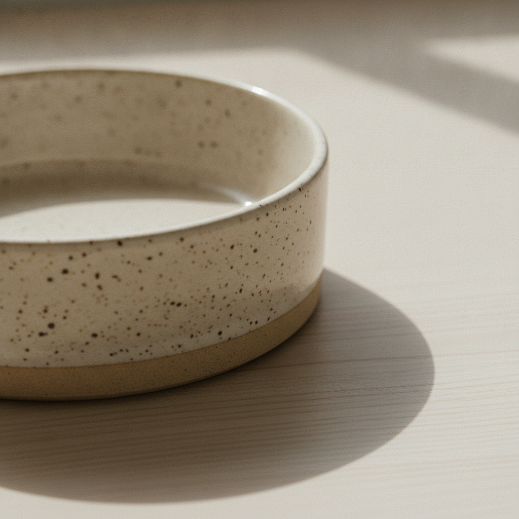 kept. speckled ceramic bowl macro