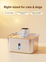 kept. The Brook — Cordless Stainless-Steel Pet Fountain (Cats & Dogs)