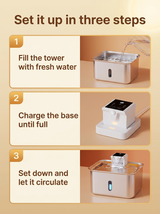 kept. The Brook — Cordless Stainless-Steel Pet Fountain (Cats & Dogs)