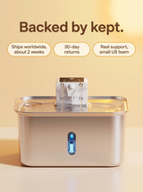 kept. The Brook — Cordless Stainless-Steel Pet Fountain (Cats & Dogs)