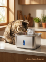 kept. The Brook — Cordless Stainless-Steel Pet Fountain (Cats & Dogs)