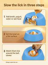 kept. The Broth Bowl — Spherical Lick Bowl for Bone Broth & Yogurt (Dogs & Cats)